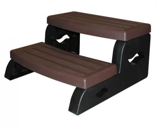 leisure concepts zwart bruin trapje jacuzzi visual