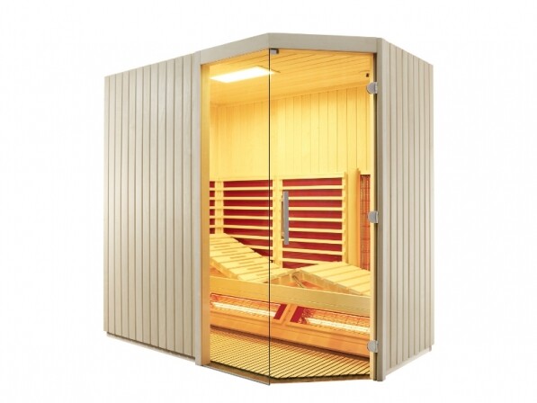 triosol sera hoekinfraroodcabine licht hout visual