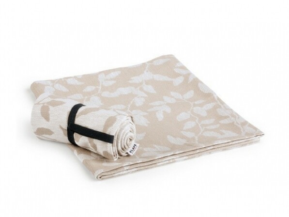 badhanddoek om te reizen beige met patroon visual