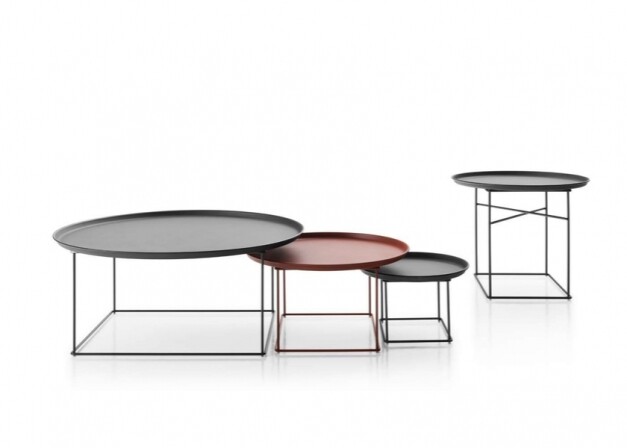 b&b italia fatfat bijzettafel diversie hoogtes, formaten en kleuren visual
