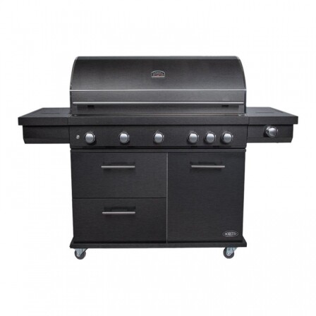 boretti iImperatore bero bbq zwart gesloten vooraanzicht visual