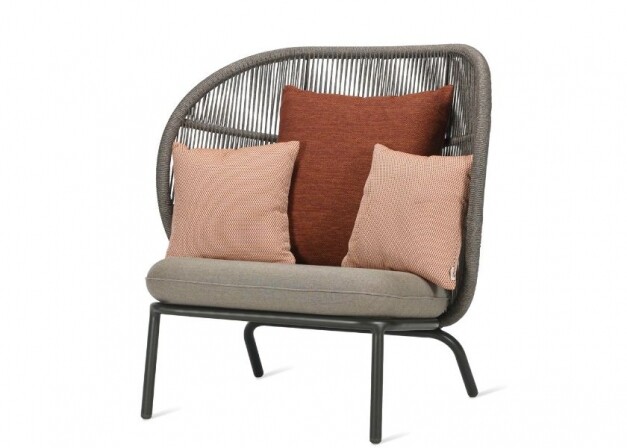 loungestoel met kussens